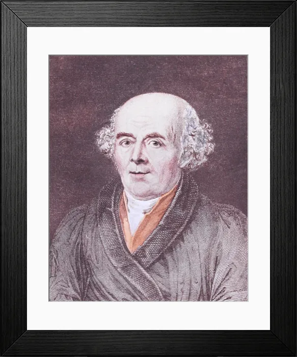 Framed Print : Samuel Hahnemann (1755-1843), the German founder of homeopathy, theorized that diseases are should be treated by those drugs that produce in healthy persons