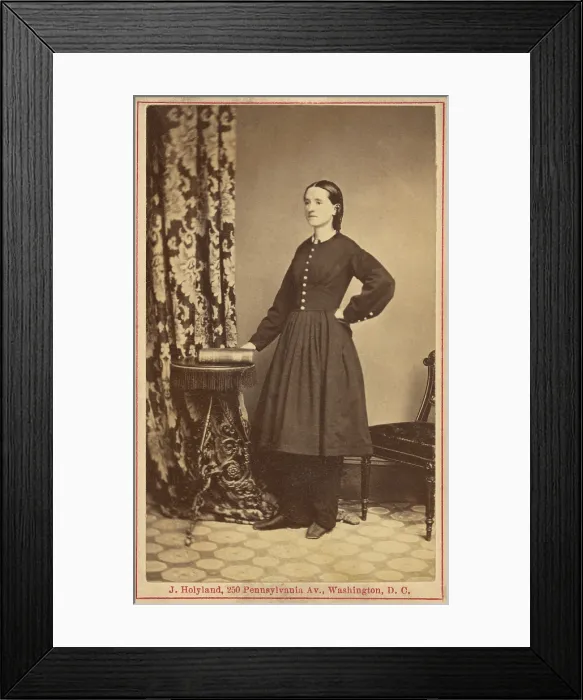 Framed Print : Dr. Mary Edwards Walker (1832-1919), Civil War surgeon. She is the only known female physician to serve in battle during the U.S. Civil war