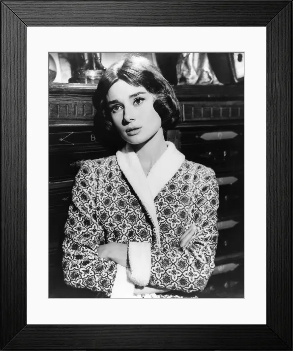 Framed Print : LOVE IN THE AFTERNOON, Audrey Hepburn, 1957 Framed Print : LOVE IN THE AFTERNOON, Audrey Hepburn, 1957
