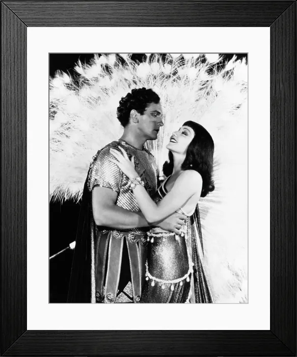 Framed Print : THE SIGN OF THE CROSS, from left, Fredric March, Claudette Colbert, 1932