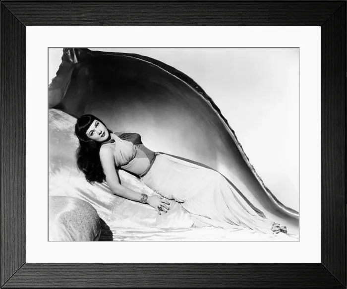 Framed Print : SIREN OF ATLANTIS, Maria Montez, in a gown by Jean Schlumberger, 1949