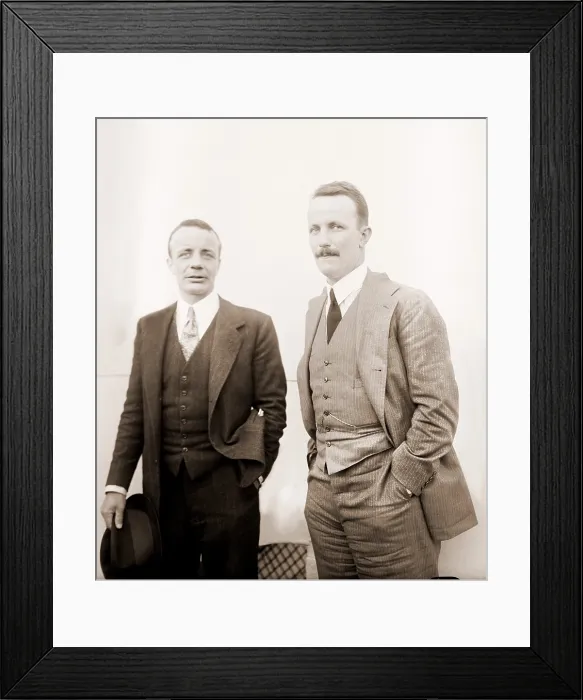 Framed Print : Brothers Theodore Jr. and Kermit Roosevelt after World War I. Both had served with distinction and lost their brother Quentin during the war