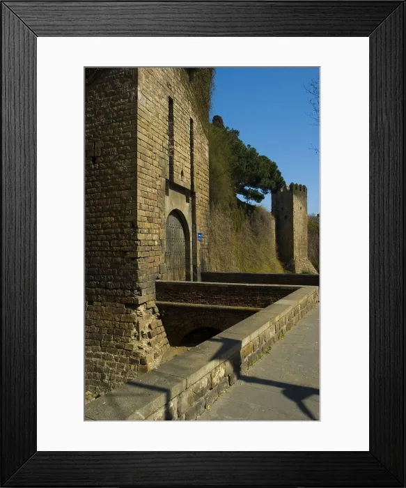 Framed Print : SPAIN. Barcelona. Raval (Chinese District). Sight of the Portal de Santa Madrona (Drassanes). Last trace of the third medieval Wall 14th - 15th century Framed Print : SPAIN. Barcelona. Raval (Chinese District). Sight of the Portal de Santa Madrona (Drassanes). Last trace of the third medieval Wall 14th - 15th century