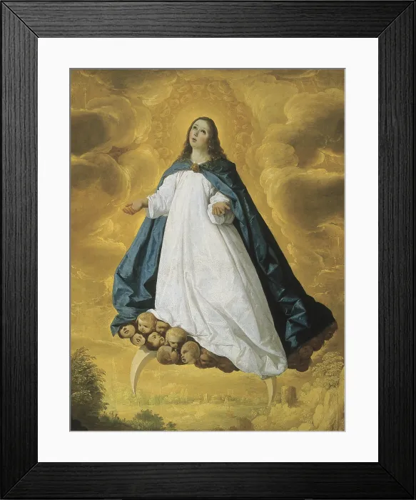 Framed Print : ZURBARAN, Francisco de (1598-1664). Immaculate Conception. Baroque art. Oil on canvas. - P. Rotger / Iberfoto / Everett Collection (506401)**US SALES ONLY**