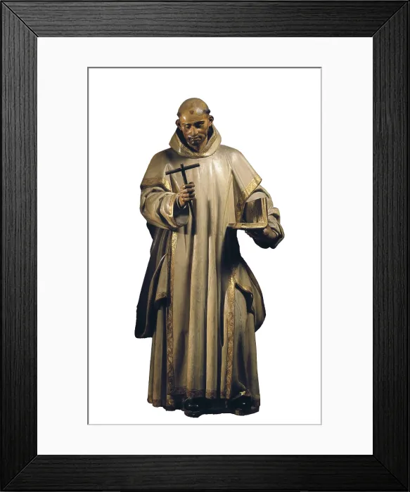 Framed Print : FERNANDEZ, Gregorio (1576-1636). Saint Bruno. 1634. Baroque art. Sculpture on wood. SPAIN. Valladolid. National Museum of Sculpture. - P Framed Print : FERNANDEZ, Gregorio (1576-1636). Saint Bruno. 1634. Baroque art. Sculpture on wood. SPAIN. Valladolid. National Museum of Sculpture. - P