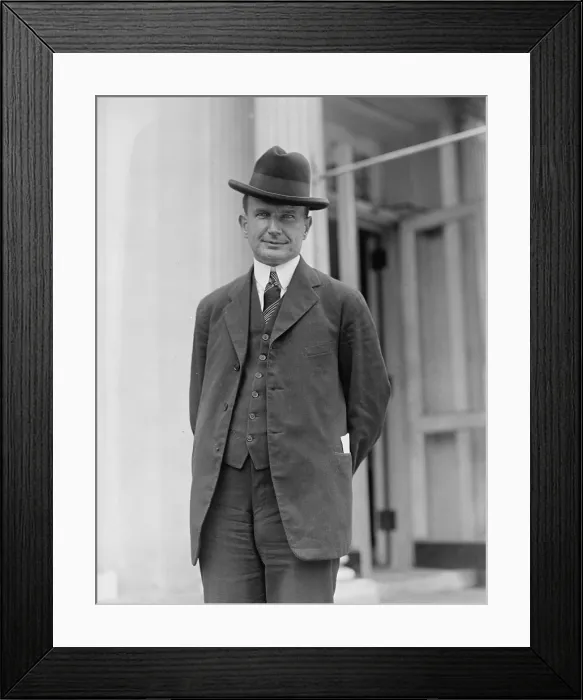 Framed Print : Burton Wheeler (1882-1975) as freshman Democratic Senator from Montana from 1923-1947. Sept. 24, 1923 Framed Print : Burton Wheeler (1882-1975) as freshman Democratic Senator from Montana from 1923-1947. Sept. 24, 1923