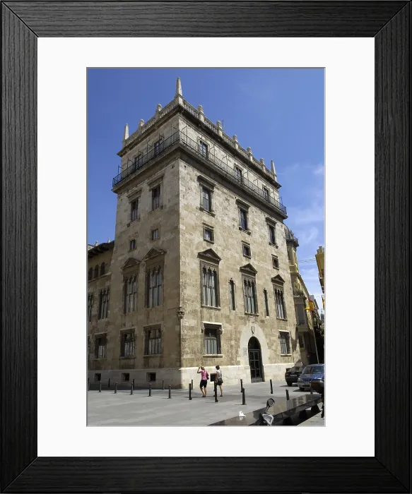 Framed Print : SPAIN. Valencia. Generalitat Palace. Palau de la Generalitat (Palace of the Generalitat).. Gothic art. AISA / Everett Collection**US SALES ONLY**