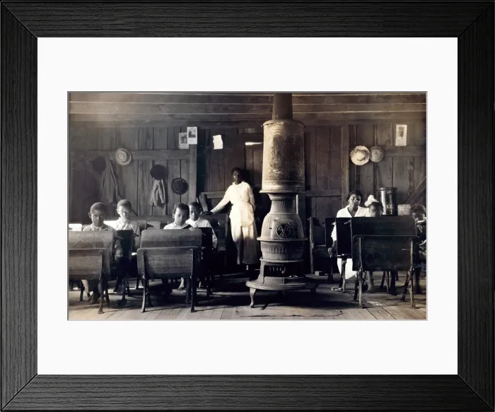 Framed Print : School in session - half of the students are not in school but out picking tobacco. Colored School at Anthoston, Kentucky. Photo by Lewis Wickes Hine, September 13, 1916 Framed Print : School in session - half of the students are not in school but out picking tobacco. Colored School at Anthoston, Kentucky. Photo by Lewis Wickes Hine, September 13, 1916