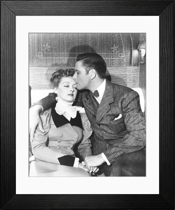 Framed Print : THE SISTERS, from left, Bette Davis, Errol Flynn, 1938