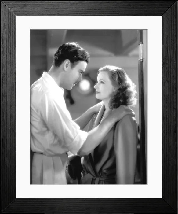 Framed Print : THE SINGLE STANDARD, from left, Nils Asther, Greta Garbo, 1929