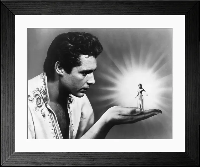 Framed Print : THE 7TH VOYAGE OF SINBAD, (aka THE SEVENTH VOYAGE OF SINBAD), from left: Kerwin Matthews, Kathryn Grant, 1958