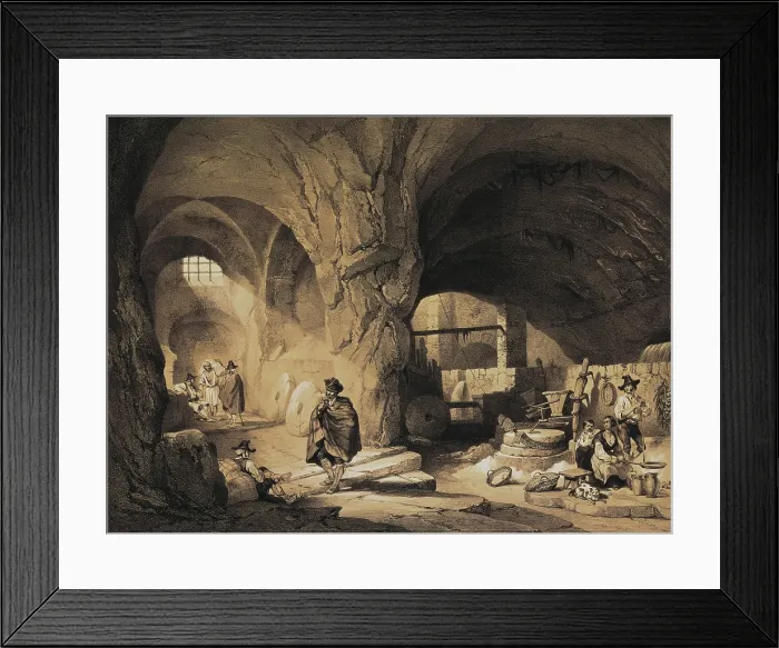 Framed Print : PEREZ VILLAAMIL, Jenaro (1807-1854). Espana artistica y monumental. 1842 - 1850. Arab mills called 'Molinos de la Mina' in Alcal de Guadaira (Andalusia). Romanticism Framed Print : PEREZ VILLAAMIL, Jenaro (1807-1854). Espana artistica y monumental. 1842 - 1850. Arab mills called 'Molinos de la Mina' in Alcal de Guadaira (Andalusia). Romanticism
