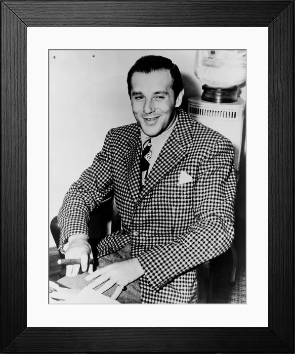 Framed Print : Benny Bugsy Siegel (1906-1947), after his arrest for the gangland slaying of police informant Harry Greenberg in Hollywood on Thanksgiving eve, 1939. July 17, 1940 Framed Print : Benny Bugsy Siegel (1906-1947), after his arrest for the gangland slaying of police informant Harry Greenberg in Hollywood on Thanksgiving eve, 1939. July 17, 1940