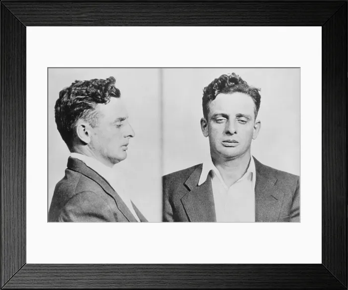 Framed Print : Roger Touhy (1898-1959), in 1933 police mugshots