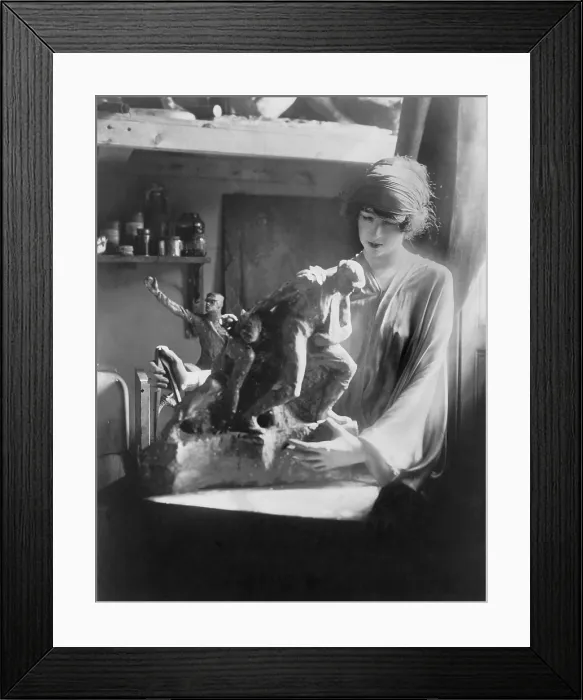 Framed Print : Gertrude Vanderbilt Whitney (1875-1942), was born a Vanderbilt and married a Whitney