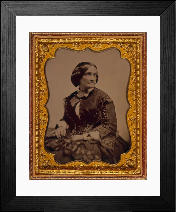 Framed Print : Charlotte Cushman (1816-1876), one of the greatest American actresses of her era. 1859 Ambrotype Framed Print : Charlotte Cushman (1816-1876), one of the greatest American actresses of her era. 1859 Ambrotype