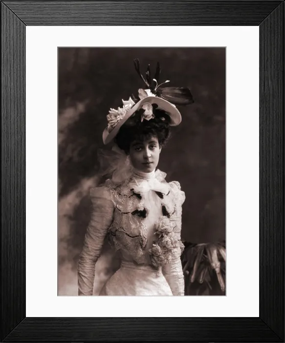 Framed Print : Consuelo Vanderbilt (1877-1964), as a young women, when she entered into a loveless arranged marriage with the Charles Spencer-Churchill, 9th Duke of Marlborough. Ca. 1895