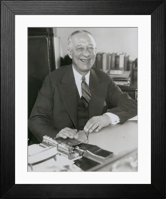 Framed Print : Alfred Smith, former NYC Governor and 1928 Democratic Presidential Nominee. Ca. 1930. (BSLOC_2013_6_143)