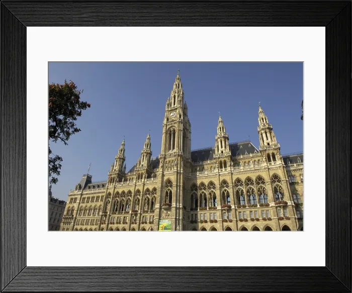 Framed Print : AUSTRIA. Vienna. City Hall (1872-1883), by Friedrich Schmidt. Neo-Gothic. Architecture. AISA / Everett Collection**US SALES ONLY** Framed Print : AUSTRIA. Vienna. City Hall (1872-1883), by Friedrich Schmidt. Neo-Gothic. Architecture. AISA / Everett Collection**US SALES ONLY**