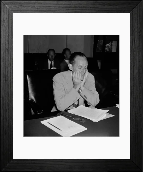 Framed Print : Marriner Eccles, Federal Reserve Chairman, testifies to Senate. July 19, 1939