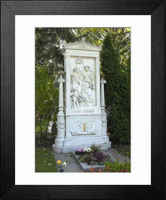 Framed Print : AUSTRIA. Vienna. Cemetery. Tomb of Franz Schubert. AISA / Everett Collection**US SALES ONLY** Framed Print : AUSTRIA. Vienna. Cemetery. Tomb of Franz Schubert. AISA / Everett Collection**US SALES ONLY**