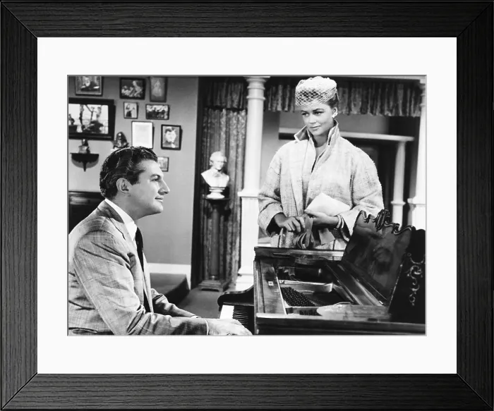 Framed Print : SINCERELY YOURS, from left: Liberace, Dorothy Malone, 1955