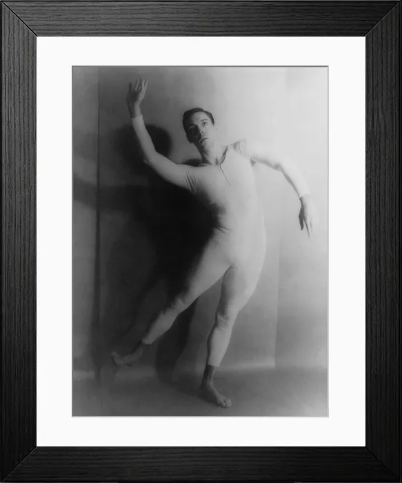 Framed Print : Paul Taylor (b. 1930), performing EPISODES, a solo dance choreographed by George Balanchine and Martha Graham to music by Anton Webern. 1960