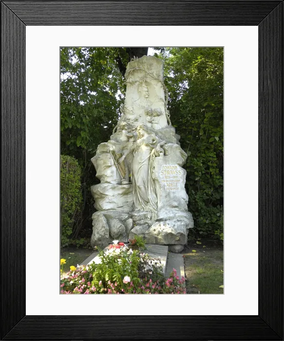 Framed Print : AUSTRIA. Vienna. Cemetery. Tomb of Johann Strauss. AISA / Everett Collection**US SALES ONLY** Framed Print : AUSTRIA. Vienna. Cemetery. Tomb of Johann Strauss. AISA / Everett Collection**US SALES ONLY**