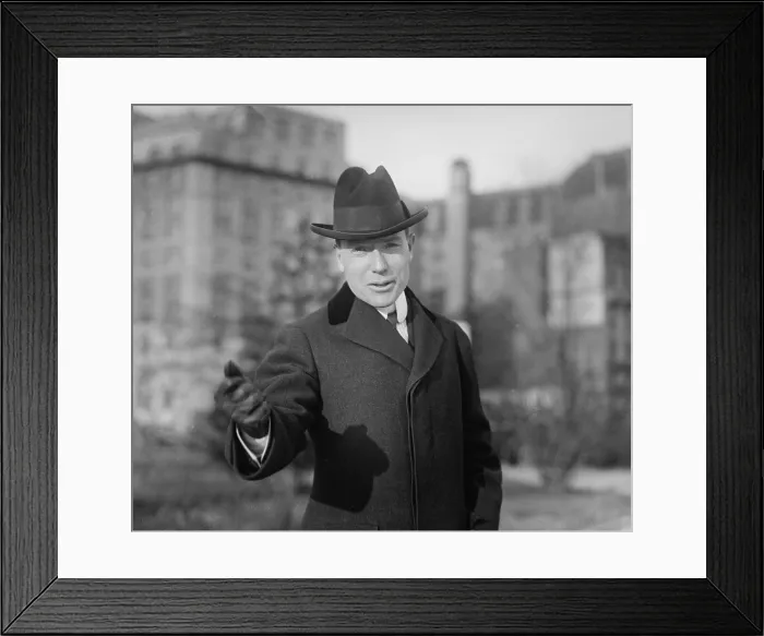 Framed Print : John D. Rockefeller Jr. (1874-1960) in Washington, D.C. in 1920. He created the Rockefeller Foundation and devoted most of his life to philanthropy