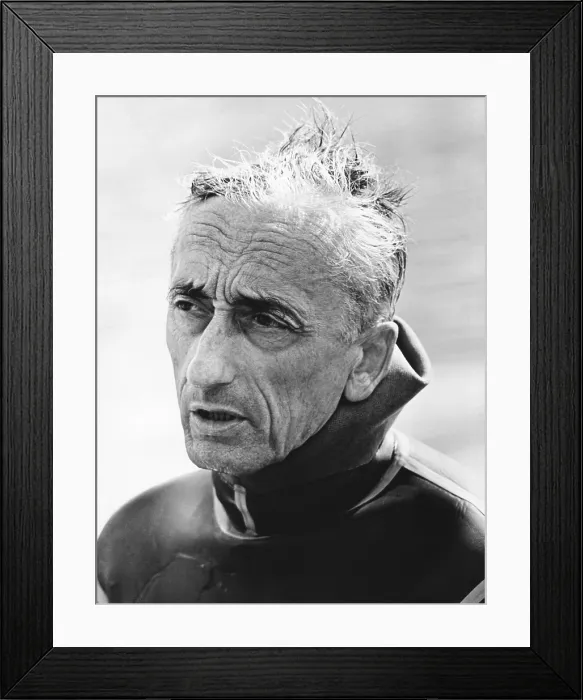 Framed Print : THE SILENT WORLD, (aka LE MONDE DU SILENCE), Jacques Cousteau, 1956