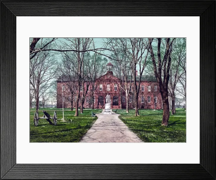 Framed Print : The Sir Christopher Wren Building at the College of William and Mary in Virginia. view ca. 1902