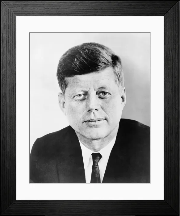 Framed Print : President John F. Kennedy (1917-1963). 1961 portrait