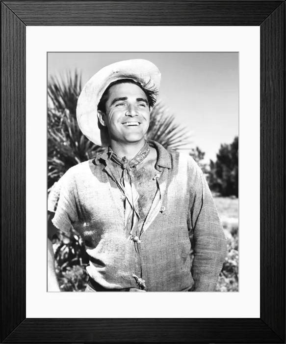 Framed Print : SHARK RIVER, Steve Cochran, 1953 Framed Print : SHARK RIVER, Steve Cochran, 1953