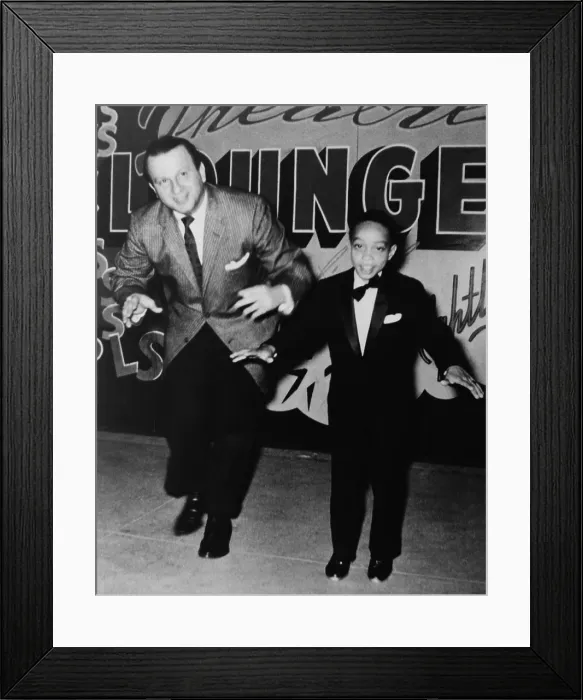 Framed Print : Jack Ruby, nightclub operator in Dallas, Texas, dancing with a young African American tap dancer Framed Print : Jack Ruby, nightclub operator in Dallas, Texas, dancing with a young African American tap dancer