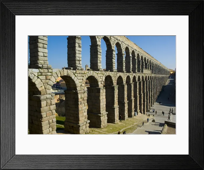 Framed Print : SPAIN. Segovia. Roman aqueduct. Roman art. Early empire1st c. Roman art. Early Empire. Fabrizio Finetti / AISA / Everett Collection (189244)**US SALES ONLY**