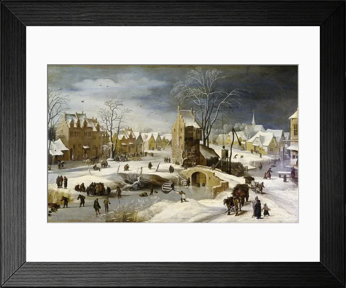 Framed Print : Breugel, Pieter, II, The Younger, called 'Hell Bruegel' (1564-1638). Winter Scene with Ice Skaters and Birds. Flemish art. Painting. SPAIN. Madrid. Prado Museum Framed Print : Breugel, Pieter, II, The Younger, called 'Hell Bruegel' (1564-1638). Winter Scene with Ice Skaters and Birds. Flemish art. Painting. SPAIN. Madrid. Prado Museum