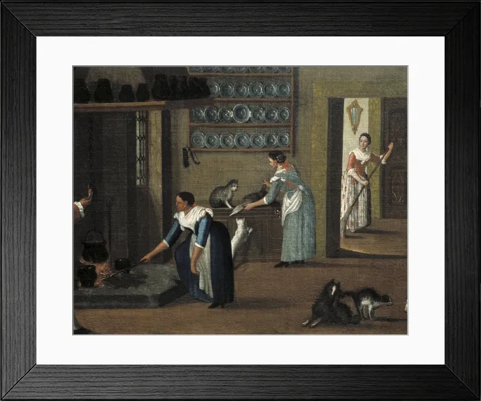 Framed Print : Longhi, Pietro, school of (second half 18th century). The Kitchen of the Villa. 2nd half 18th c. ITALY. Venice Framed Print : Longhi, Pietro, school of (second half 18th century). The Kitchen of the Villa. 2nd half 18th c. ITALY. Venice