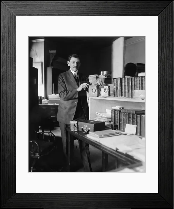 Framed Print : Paul Bartsch (1871-1960), American scientist with the Smithsonian Institution, initiated bird banding to study bird migration. 1926 portrait