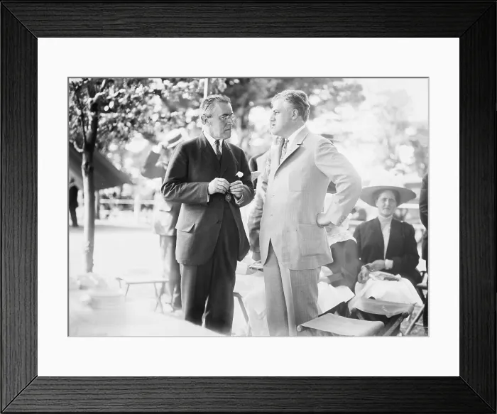 Framed Print : New Jersey Governor Woodrow Wilson (1856-1924), with A. Mitchell Palmer (1872-1936), a political ally who was helped Wilson win the 1912 Democratic presidential nomination Framed Print : New Jersey Governor Woodrow Wilson (1856-1924), with A. Mitchell Palmer (1872-1936), a political ally who was helped Wilson win the 1912 Democratic presidential nomination