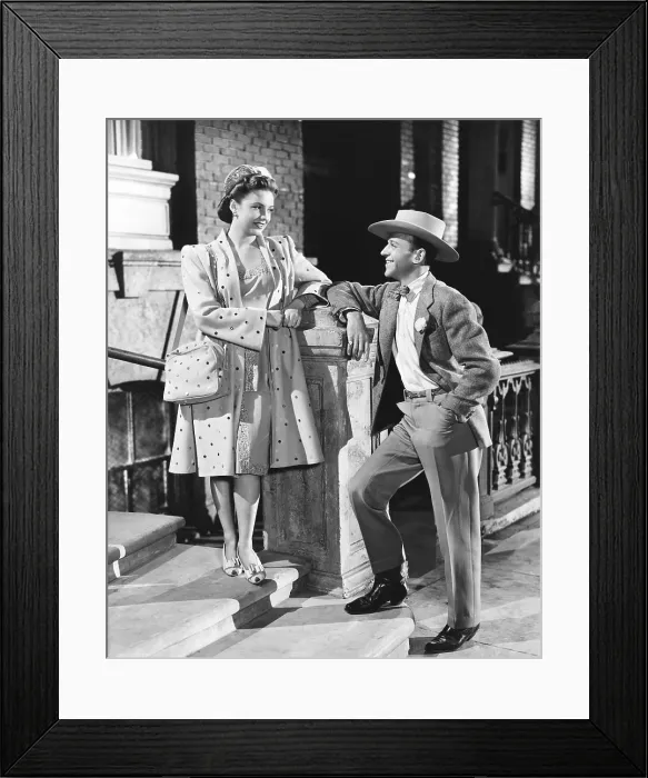 Framed Print : THE SKY'S THE LIMIT, from left: Joan Leslie, Fred Astaire, 1943 Framed Print : THE SKY'S THE LIMIT, from left: Joan Leslie, Fred Astaire, 1943