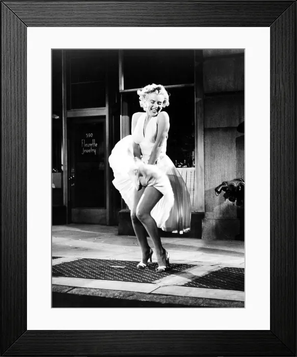 Framed Print : THE SEVEN YEAR ITCH, Marilyn Monroe, 1955. TM and Copyright 20th Century Fox Film Corp. All rights reserved.Courtesy: Everett Collection Framed Print : THE SEVEN YEAR ITCH, Marilyn Monroe, 1955. TM and Copyright 20th Century Fox Film Corp. All rights reserved.Courtesy: Everett Collection