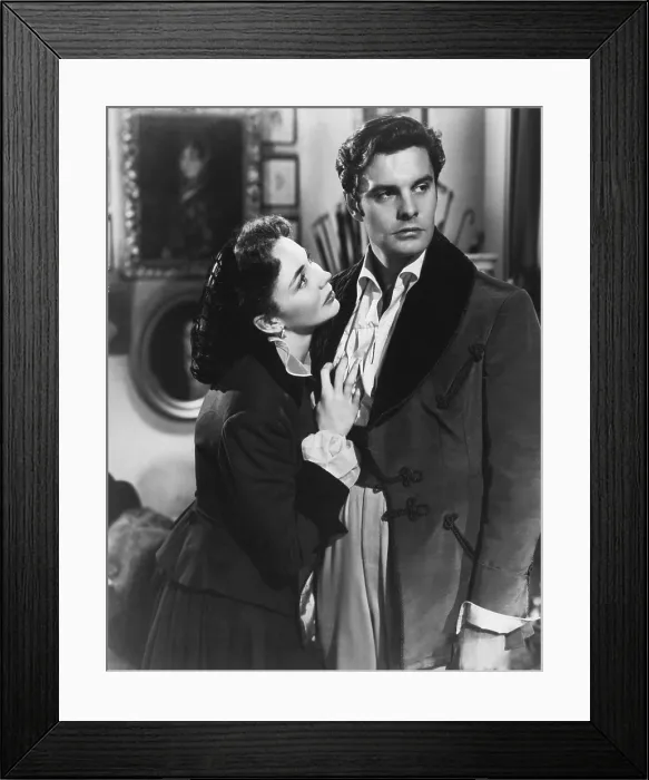 Framed Print : MADAME BOVARY, from left: Jennifer Jones, Louis Jourdan, 1949