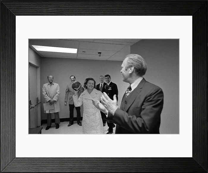 Framed Print : As she recovered from breast cancer surgery, President and Mrs Framed Print : As she recovered from breast cancer surgery, President and Mrs