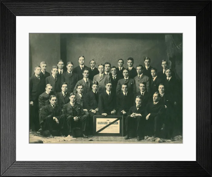 Framed Print : Franklin D. Roosevelt was President of the Harvard Crimson. 1904. (BSLOC_2013_6_18)