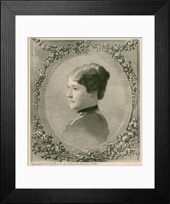 Framed Print : Chester Arthur's sister Mary, the wife John E. McElroy, served has the widower President's hostess from 1881-1885