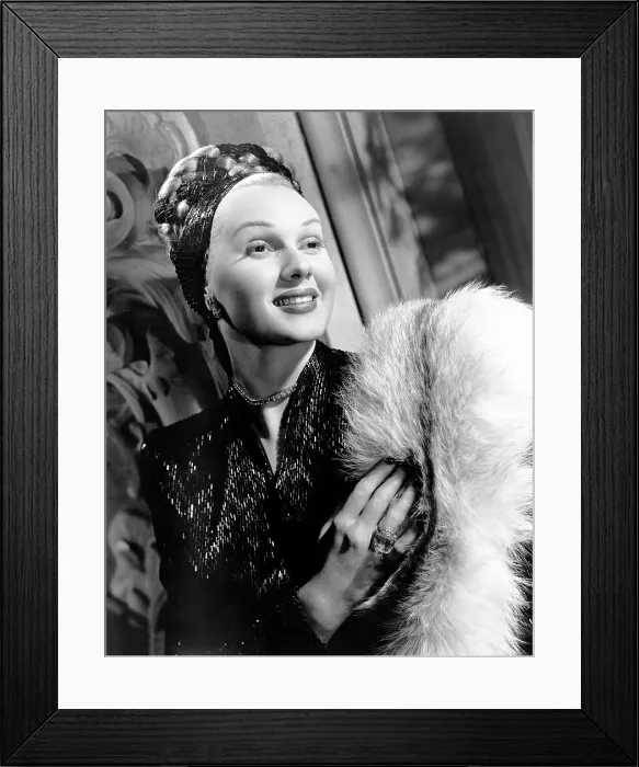 Framed Print : SHE WOULDN'T SAY YES, Adele Jergens, 1945