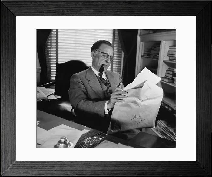 Framed Print : FDR's Press Secretary with below the belt letters. July 6, 1939