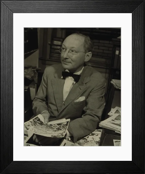 Framed Print : Dr. Otto Bettmann, a German Jewish bibliophile, immigrated to the United States in 1935, and built the most successful historical image licensing business in the United States