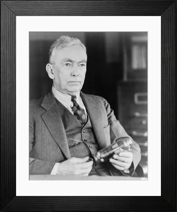 Framed Print : Frank Conrad (1874-1941), radio pioneer, made his first broadcasts as an amateur in 1916. He engineered the first Westinghouse radio broadcast of U.S