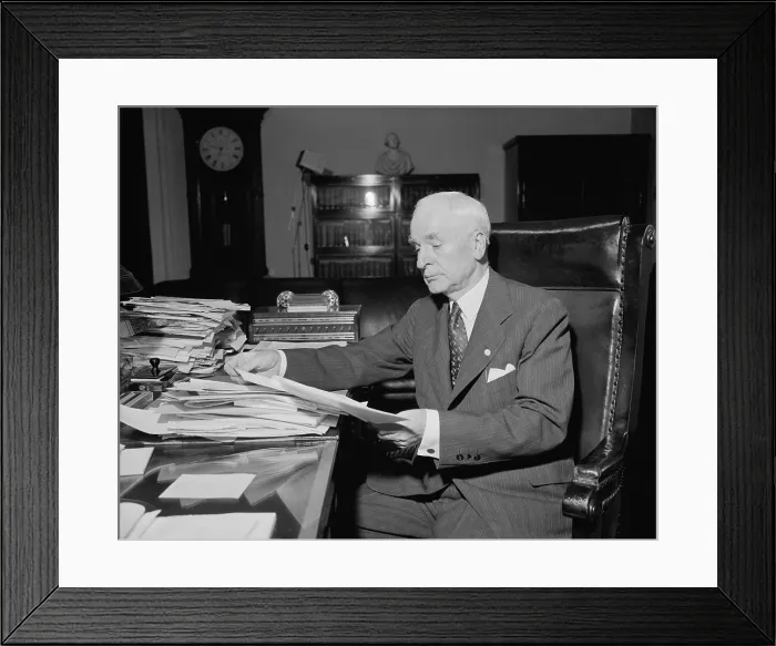 Framed Print : Cordell Hull, was Secretary of State for 11 years from 1933-1944. (BSLOC_2013_6_172)
